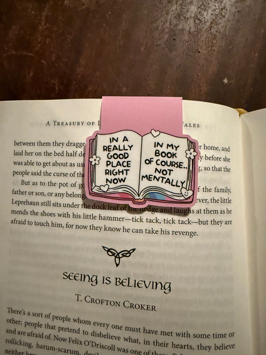 Sassy magnetic bookmark
