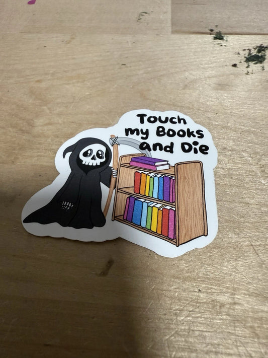 Book Grim Reaper Sticker