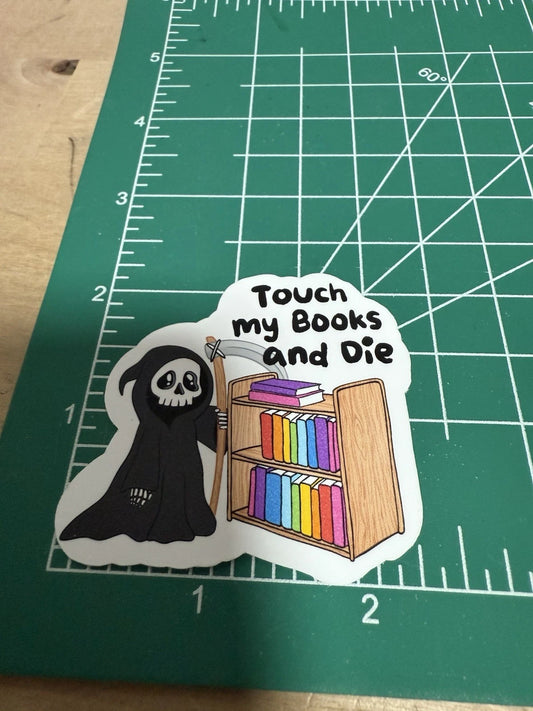 Book Grim Reaper Sticker