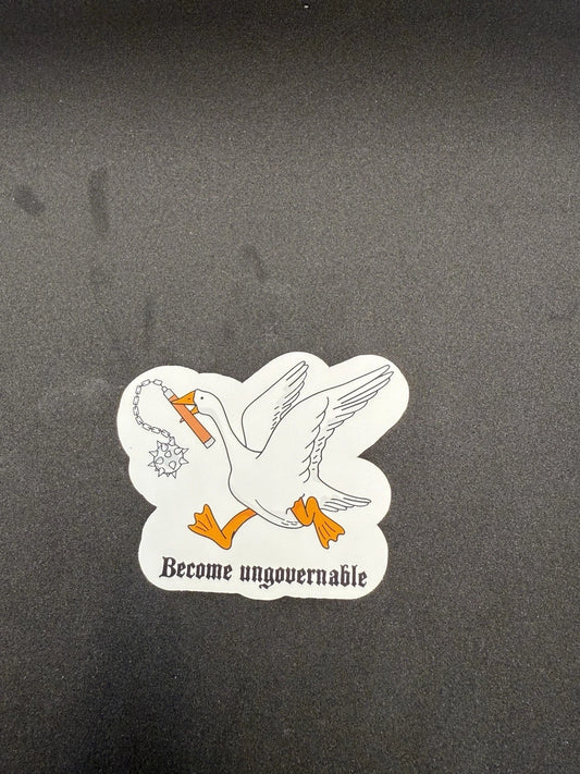 Ungovernable Goose Sticker